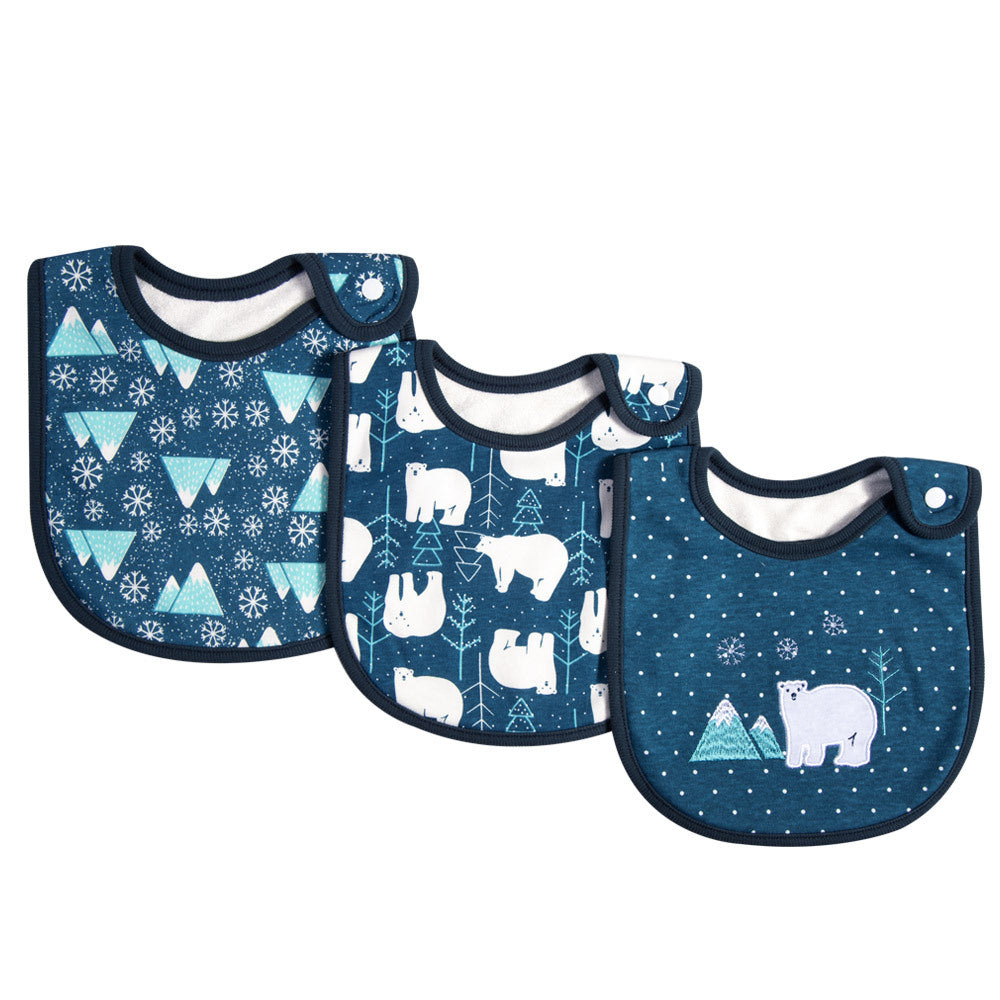 Simple Printed Cotton Waterproof Baby Bib