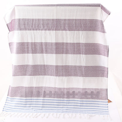 Cotton Striped Beach Towel 100x180cm