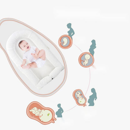 Crib Middle Bed Anti-Pressure Baby Bionic Bed