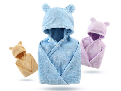 Cotton Baby Care Hooded Bath Towel