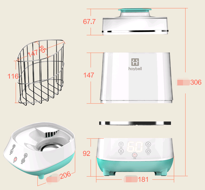 Baby bottle sterilizer with drying multi-function baby bottle steam sterilization pot disinfection cabinet