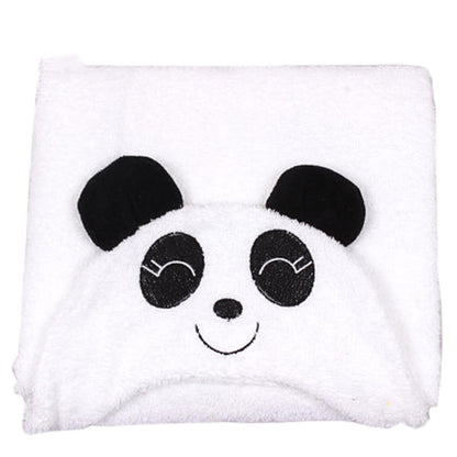 Bamboo Fiber Baby Cartoon Hooded Towel