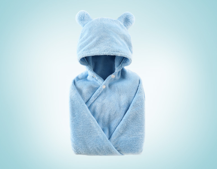 Cotton Baby Care Hooded Bath Towel