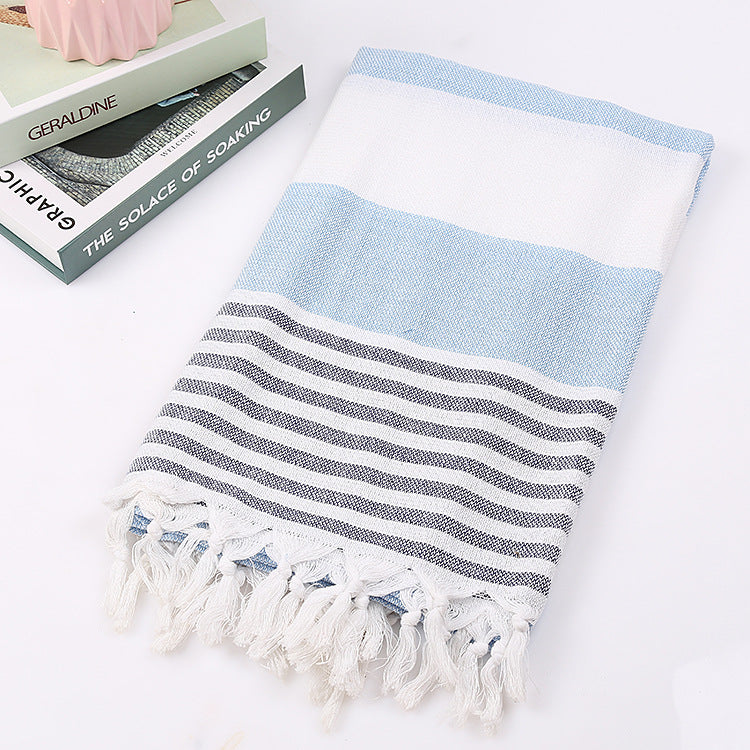 Cotton Striped Beach Towel 100x180cm