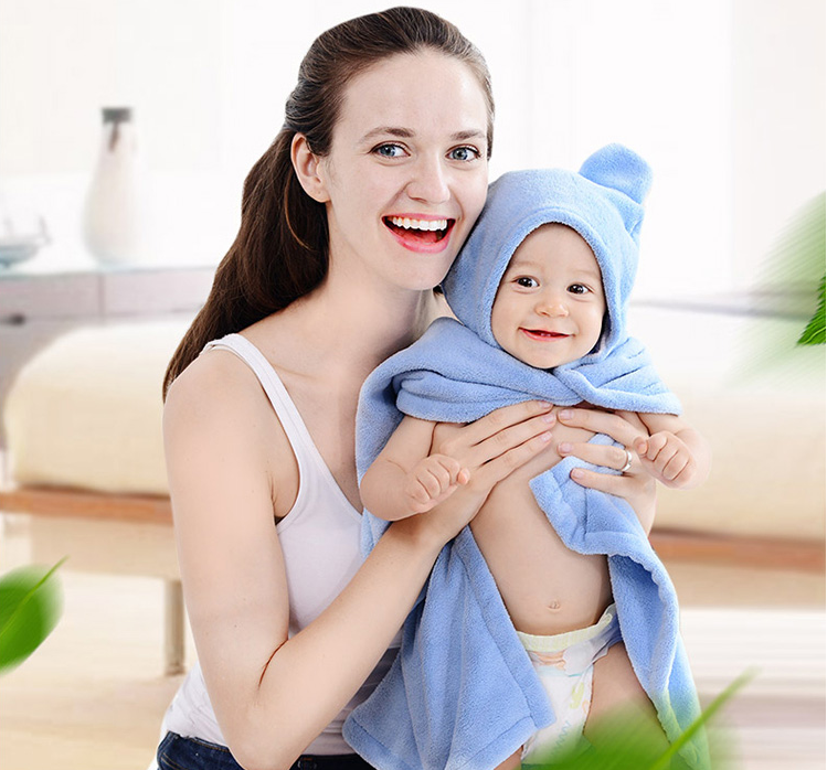 Cotton Baby Care Hooded Bath Towel