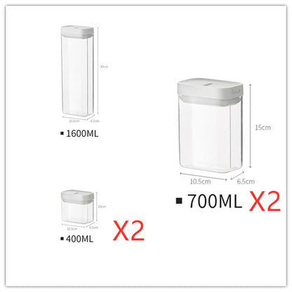 Kitchen Food Storage Canisters Plastic Sealed Containers Household Food Containers