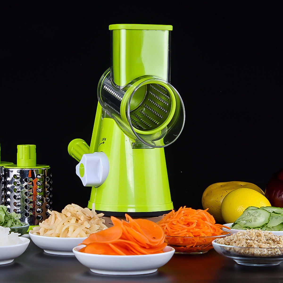 Amazing Round Mandoline Slicer Vegetable Cutter - My Kitchen Gadgets