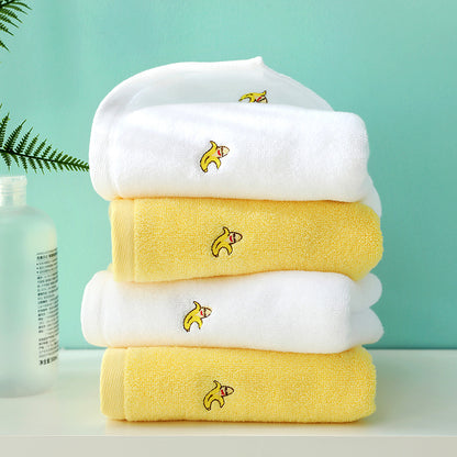 Full Embroidery Avocado Cotton Face Towel