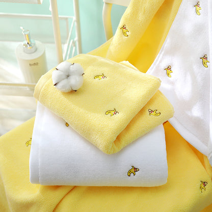 Full Embroidery Avocado Cotton Face Towel
