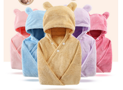 Cotton Baby Care Hooded Bath Towel