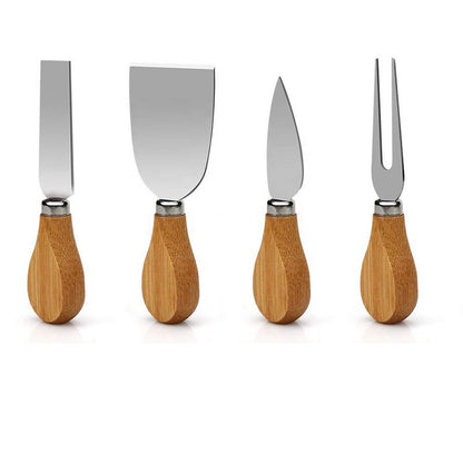 Bamboo Cheese Plate Set Bamboo Cheese Knife