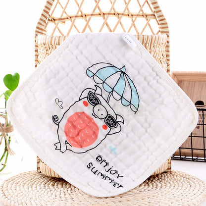 Infants And Children Six-layer Cotton Gauze Towel