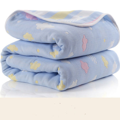 Baby Blanket 110 CM Muslin Cotton 6 Layers Thick Newborn Swaddling