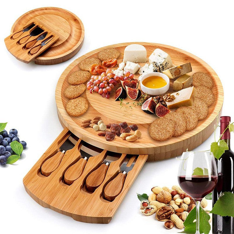 Bamboo Cheese Plate Set Bamboo Cheese Knife