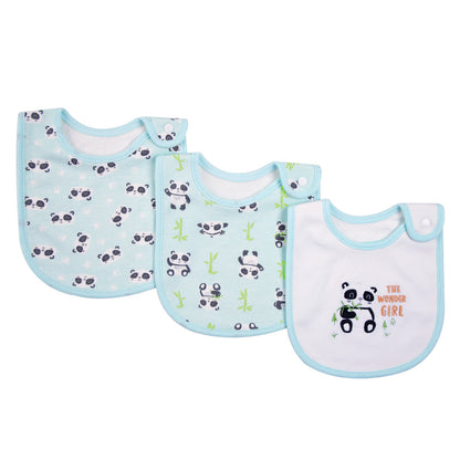 Simple Printed Cotton Waterproof Baby Bib