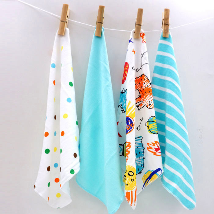 Newborn Cotton Gauze Saliva Towel Foreign Trade Baby Feeding Towel 8 Packs